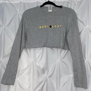 MARY JANE CROPPED LONG SLEEVE